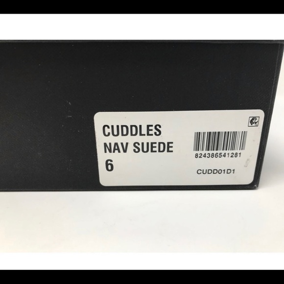 Steven Madden Cuddles Navy Suede - Picture 7 of 7